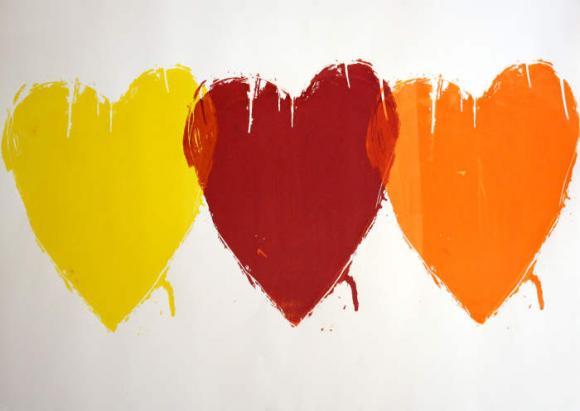 Yellow Red Orange Heart image