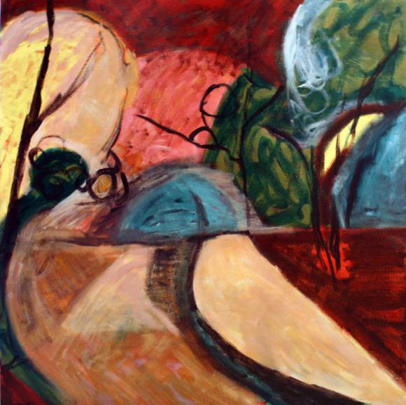 Countryside Acrylics on Canvas 122 x 122 cm image