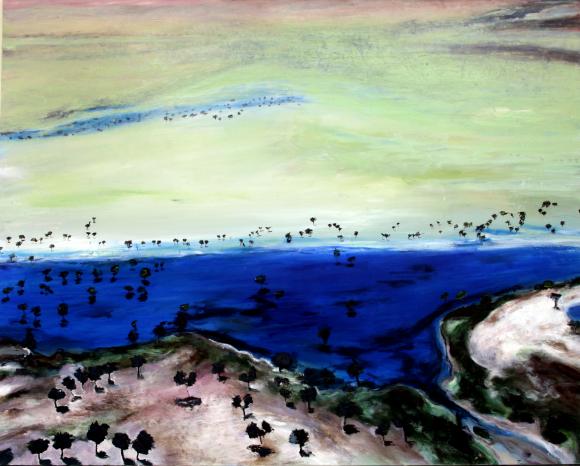 LAKE EYRE TRAVELS Submerged Trees Coopers Creek image